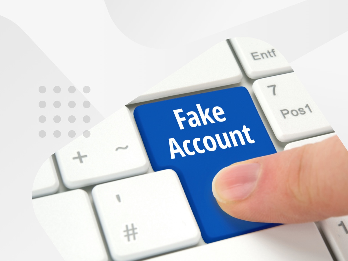 fake account button