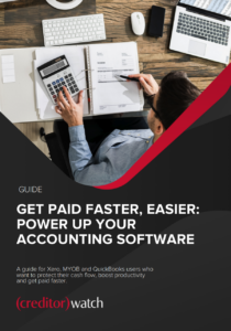 Cover of guide: Get paid faster, easier: Power up your accounting software