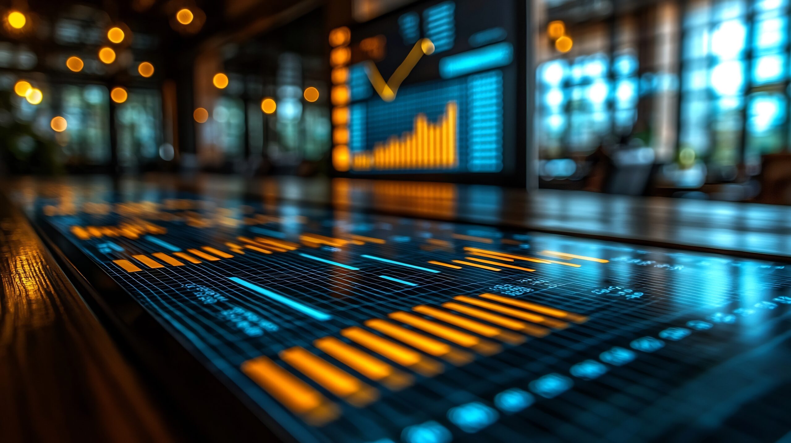 Shareholders Celebrating a Major Business Milestone and Growth Achievements with Data Charts Graphs and Visualizations Displayed in a Corporate Meeting Room